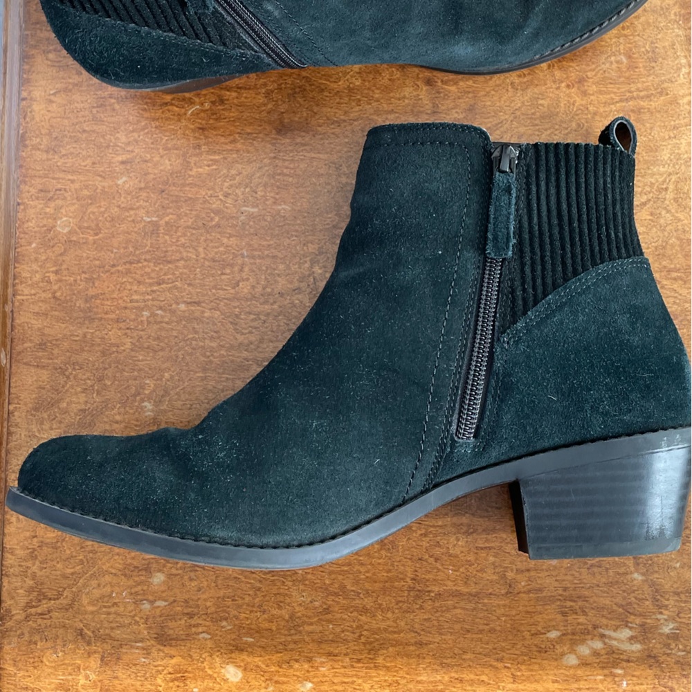 Black Suede Vionic Devon Ankle Boots - image 1